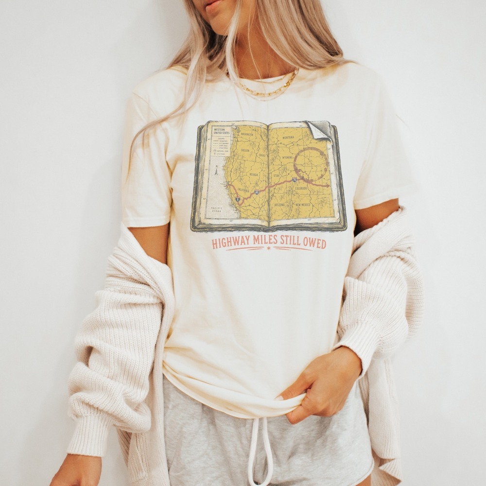 Nostalgic Travel Tee with Compass Rose Design